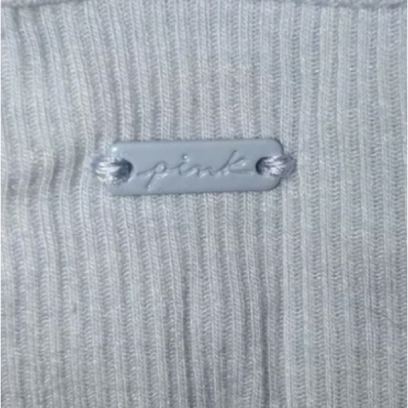 Victoria’s Secret PINK XXL blue ribbed crop tank - Picture 5 of 8